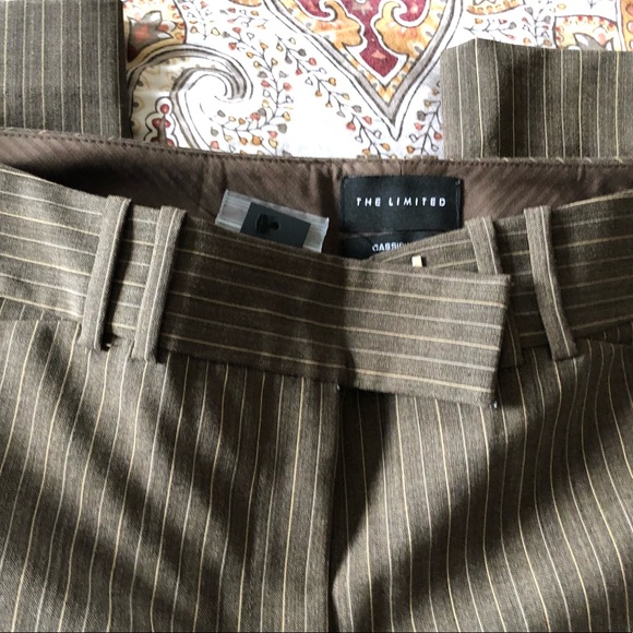 Like new -Limited Brown Pinstriped Slacks Cassidy Fit - Picture 3 of 6